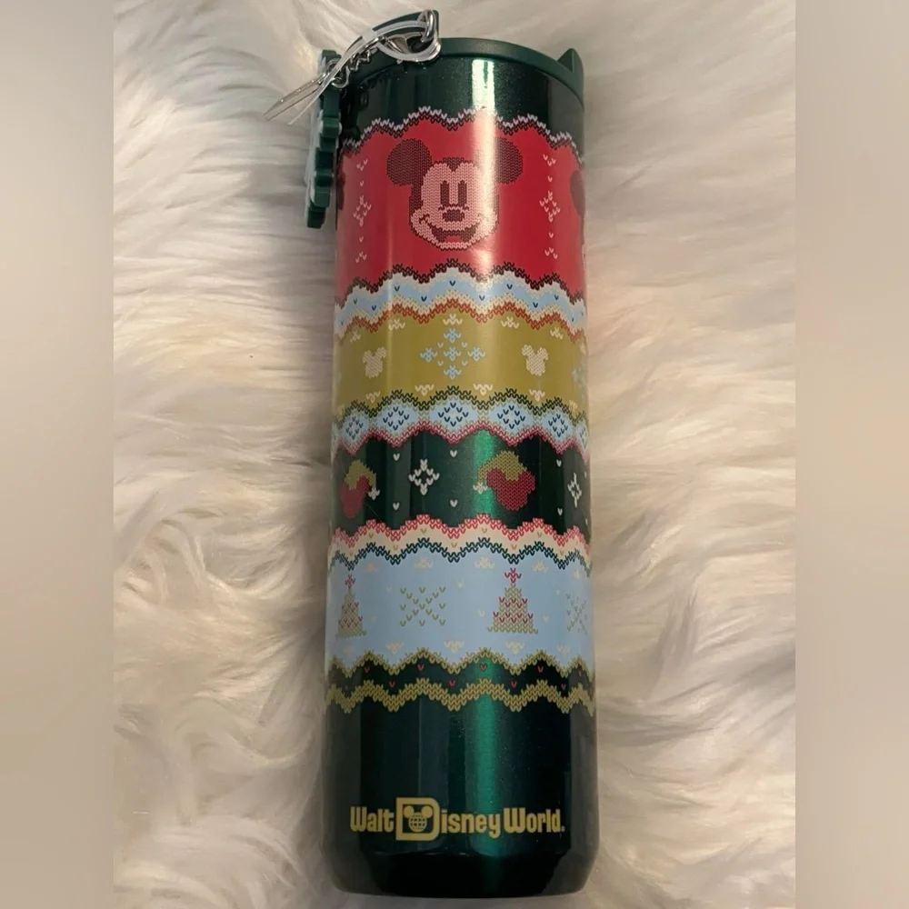 Mickey Mouse Holiday Stainless Steel Starbucks NEW